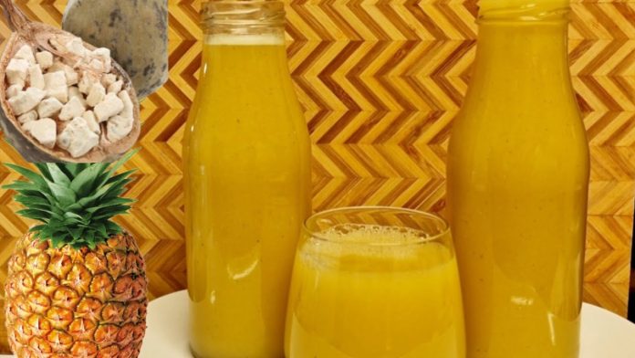 Comment faire un jus d'ananas naturel recette jus d'ananas naturel camerounais