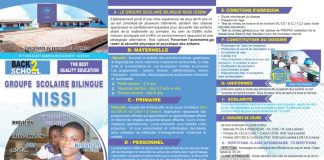 École Primaire NISSI à Douala : tout savoir sur cet établissement bilingue École Primaire NISSI à Douala