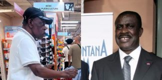 Cameroun : l’ancien Premier ministre Ephraïm Inoni aperçu faisant ses courses en France
