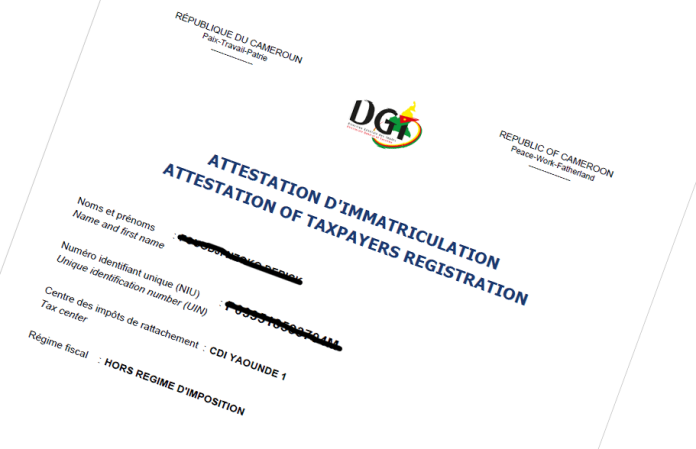 Numéro d'Identifiant Unique Numéro d'Identifiant Unique