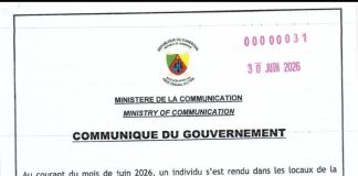 Cameroun : un faux décret présidentiel provoque une enquête après une tentative de diffusion d’une prétendue nomination d’un vice-président