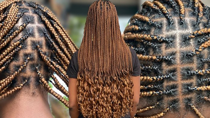 knotless braids camerounaise