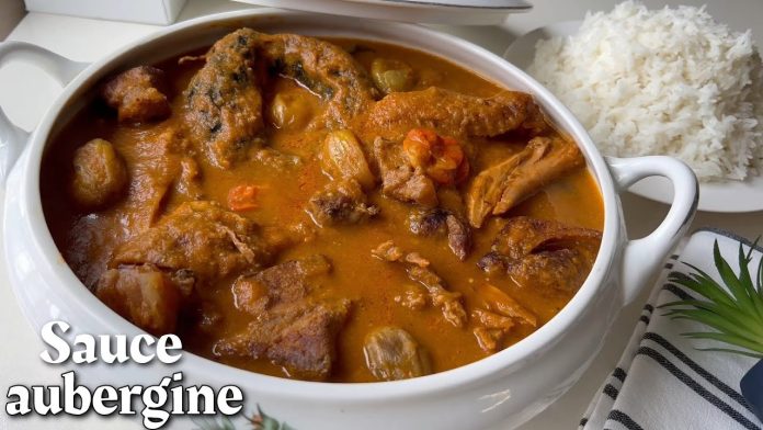 une sauce aubergine camerounais recette sauce aubergine camerounais