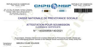 Comment obtenir une attestation CNPS pour un marché public au Cameroun ? une attestation CNPS